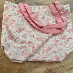 Floral Pink Tote Bag